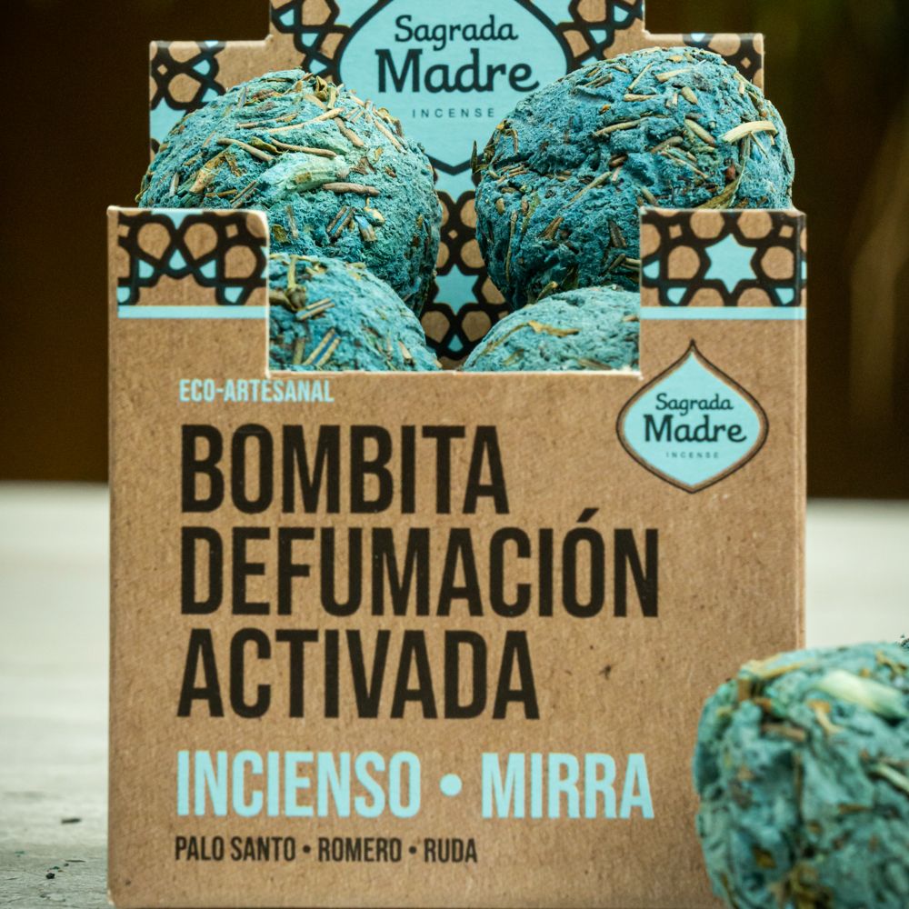 Bombita Defumación Activada Incienso y Mirra X8