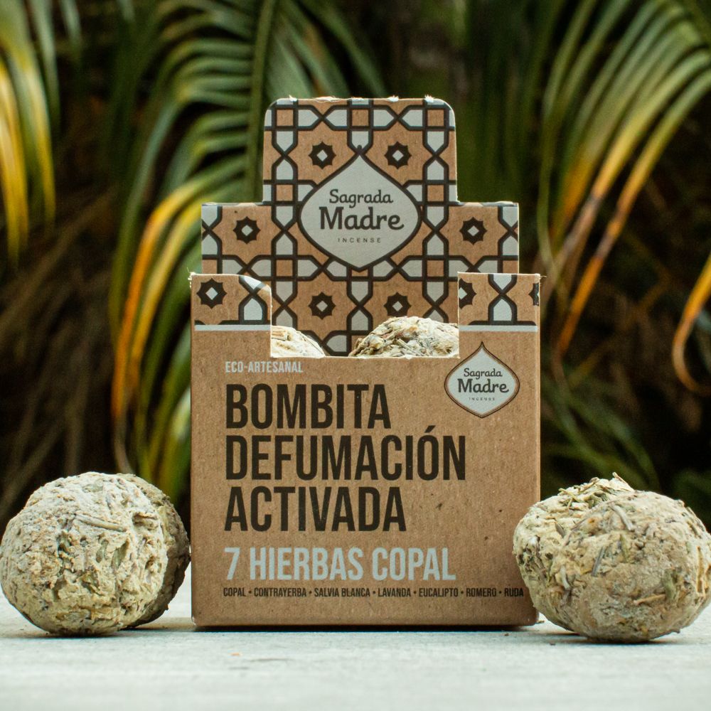Bombita Defumación Activada 7 Hierbas y Copal X8
