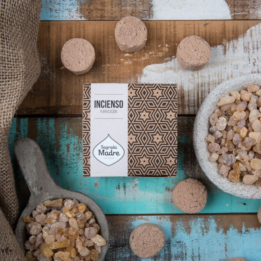 Bomba Carbón de Defumación Activada de Olíbano X 12