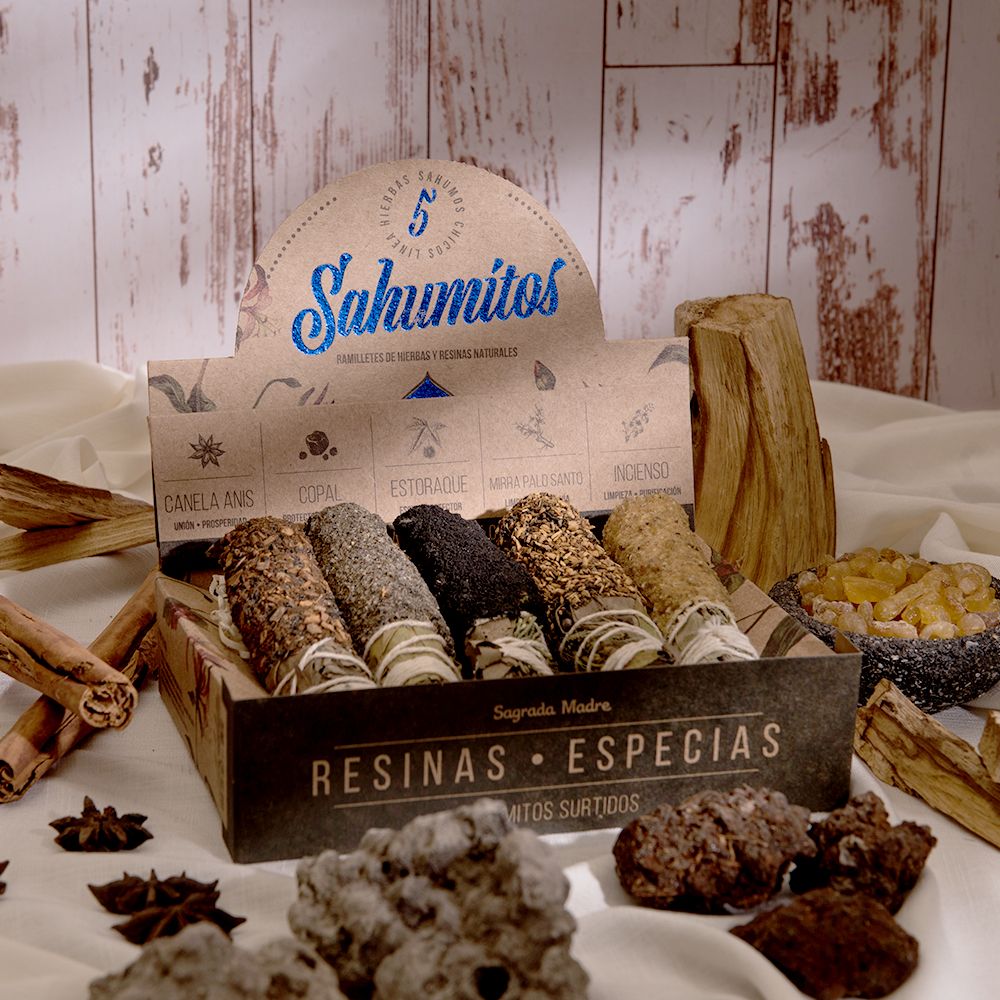 Sahumitos x 5 Mix (Spice- Resins)