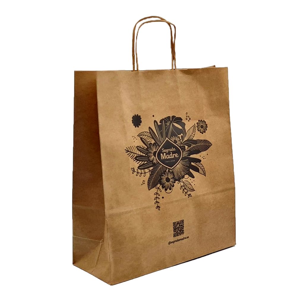 Bolsas de Papel Kraft   32 X 8 X 28 (10 Unidades)