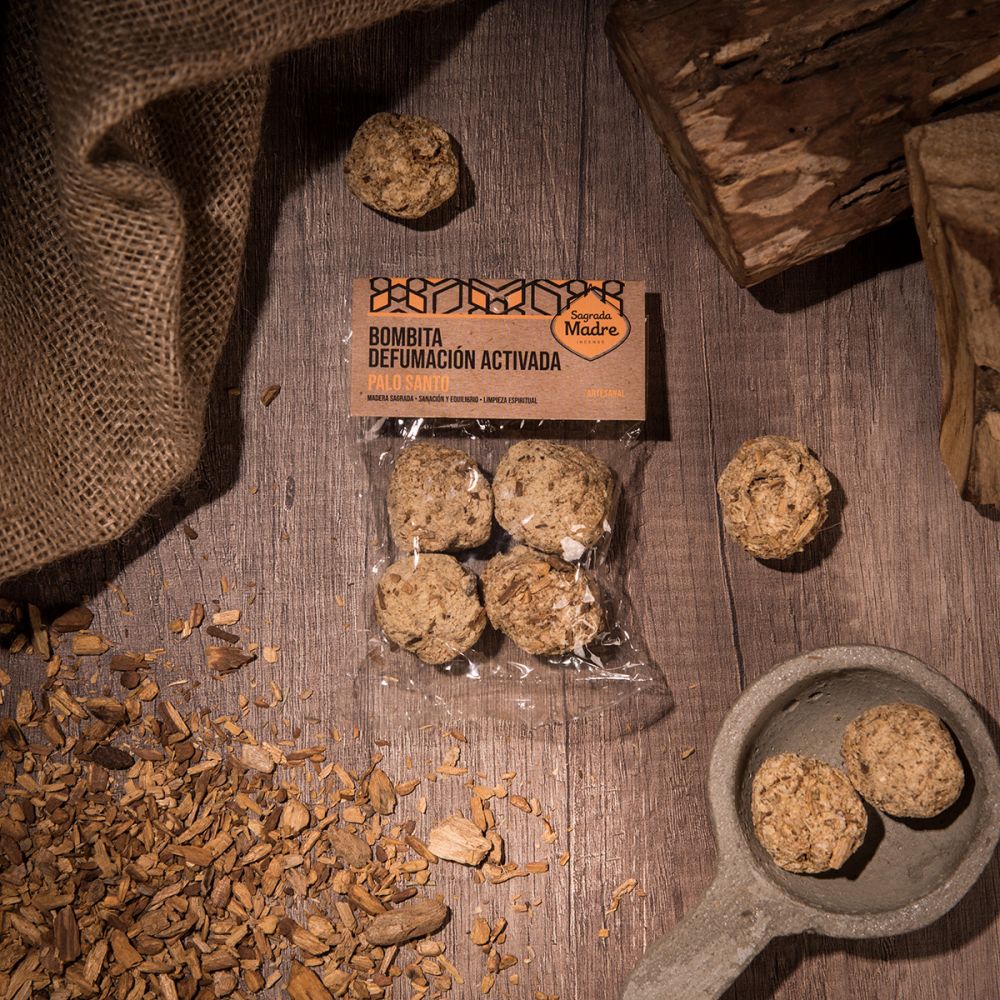 Bombita palo santo x4 bolsita