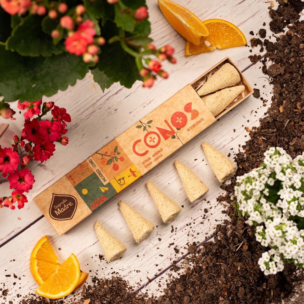 Conos de Ambar y Naranja