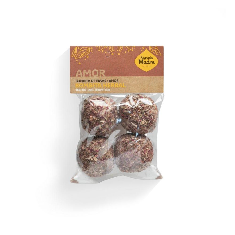 Kräuterbirnen-Räucherstäbchenbeutel, 4 Stück, Liebe