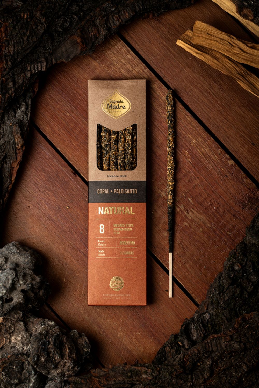 Natürlicher Weihrauch zwei Aromen Copal - Palo Santo