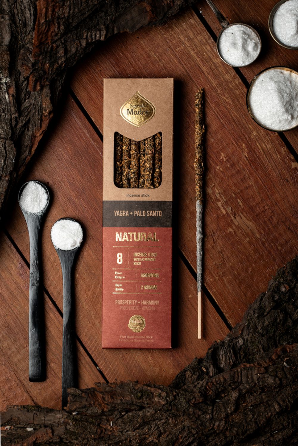 Natürlicher Weihrauch zwei Aromen Yagra - Palo Santo