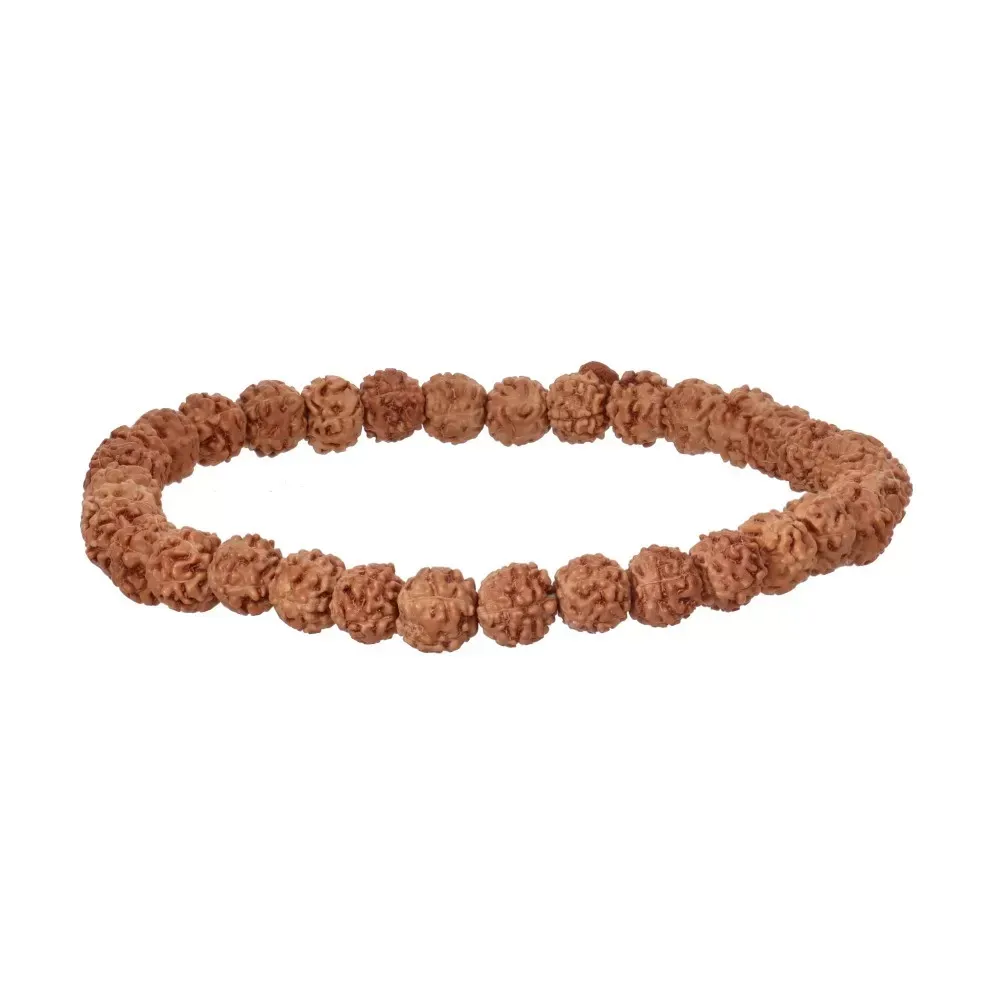 Pulsera Semilla de Rudraksha 6mm