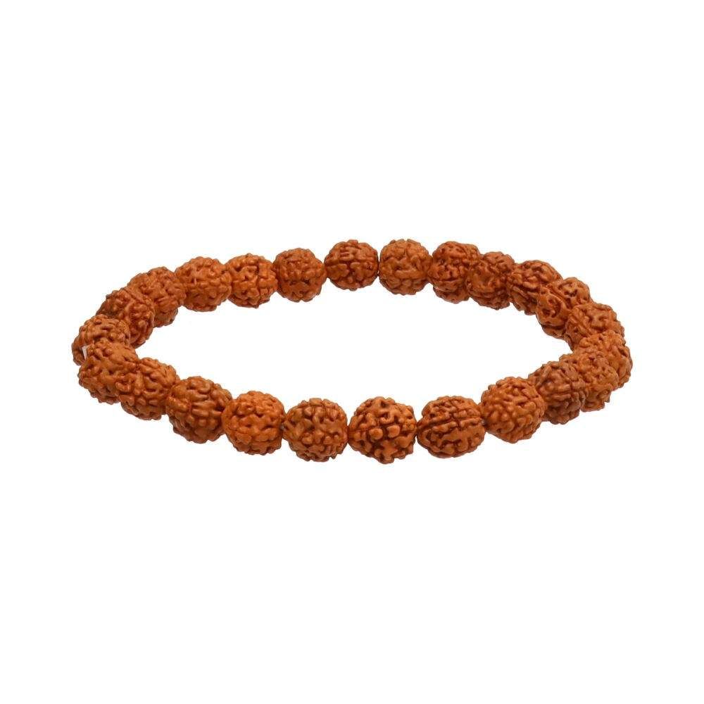Pulsera Semilla de Rudraksha 8mm