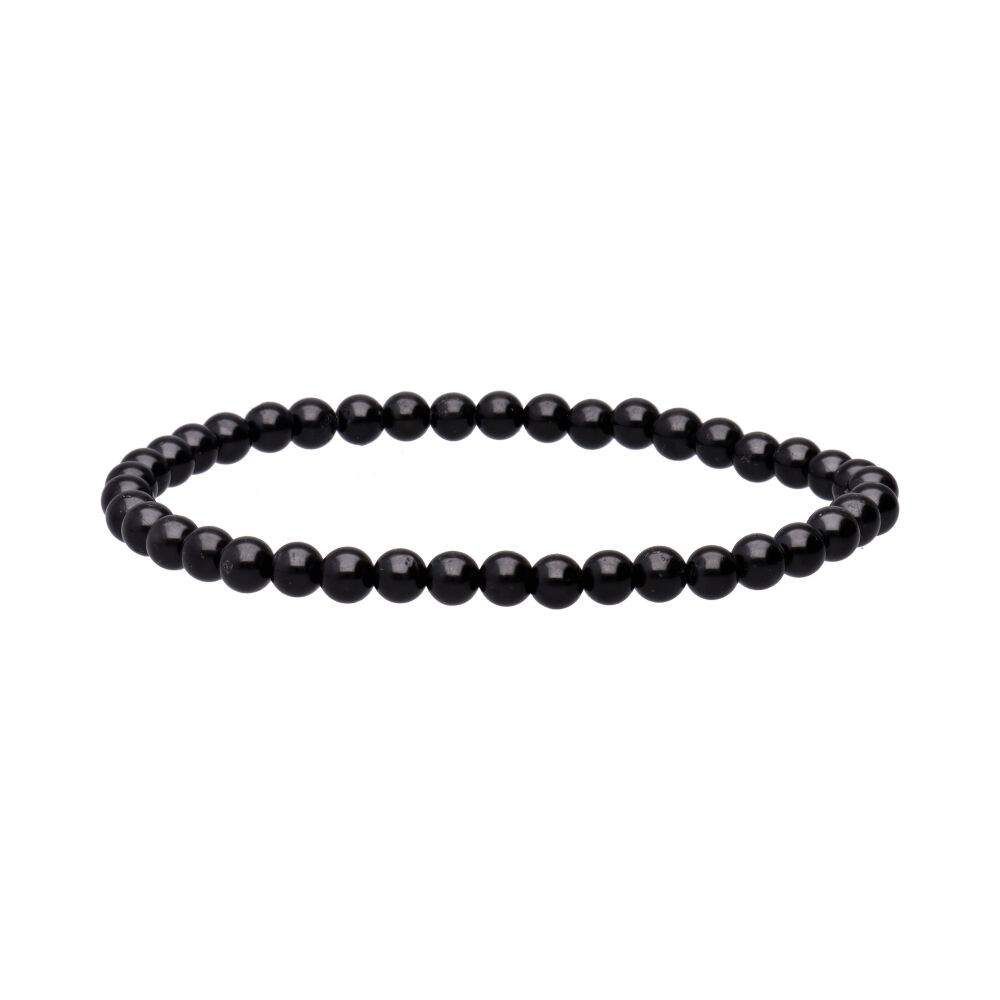 Pulsera de Turmalina Negra 4mm