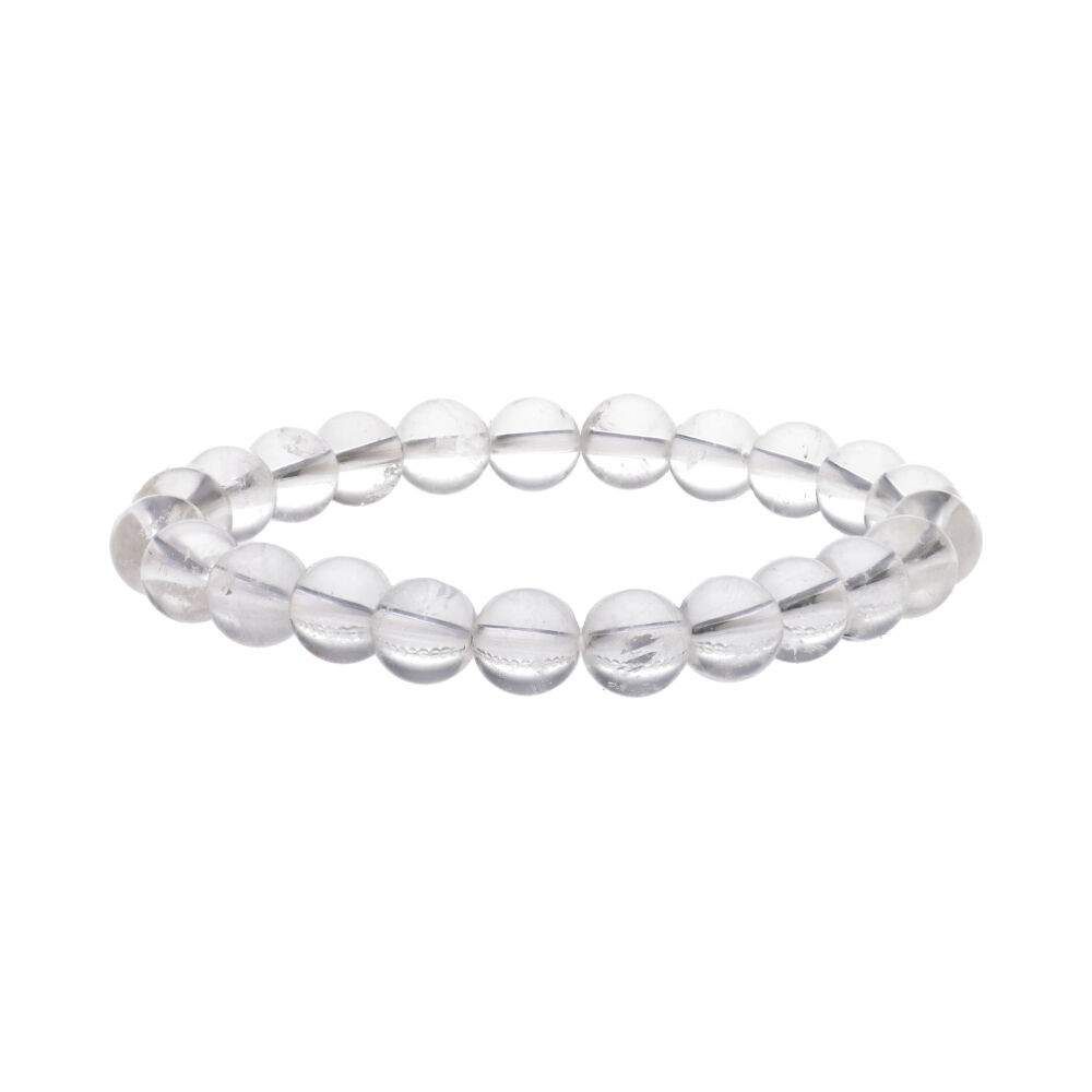 Pulsera de Cuarzo Blanco 8mm