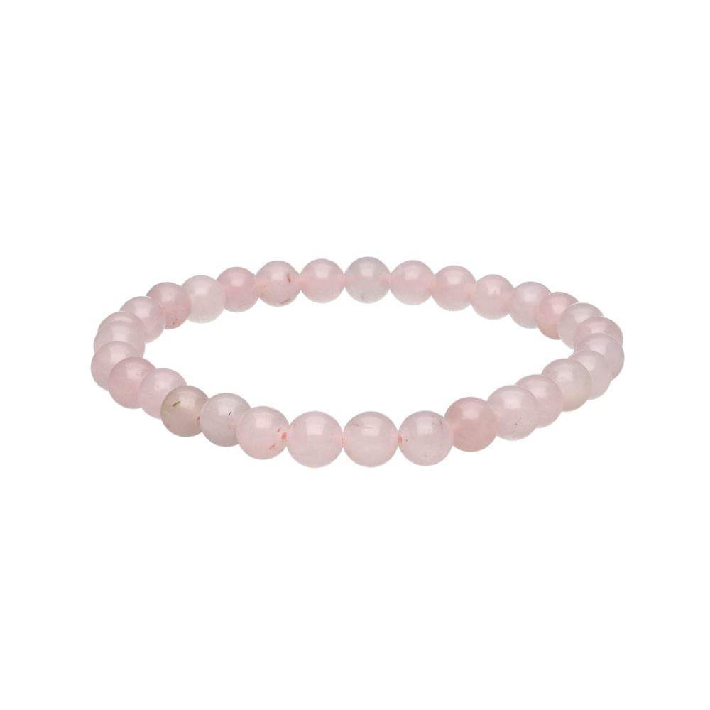 Pulsera de Cuarzo Rosa 6mm