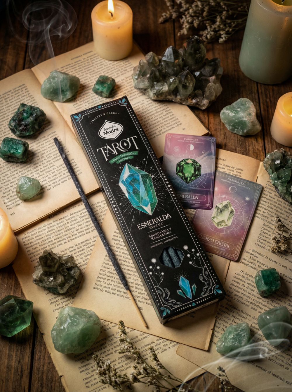 Incienso Tarot Gemas Esmeralda - Limon y Lavanda