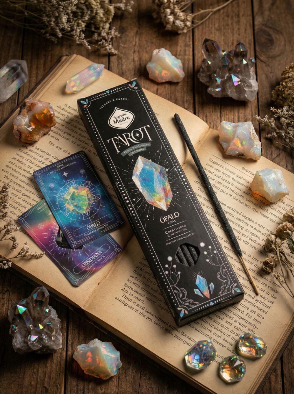 Incienso Tarot Gemas Opalo - Olibano y Mirra